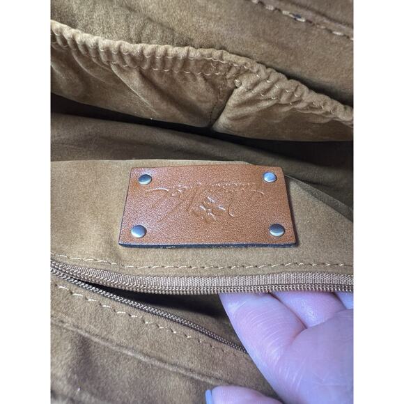 Patricia Nash Deep Blue Nature Floral Multi Color Satchel Bag Style P879420 - Picture 11 of 13